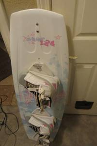 Liquid Force Wakeboard with Boots & Bindings & Stabilizing Fins.