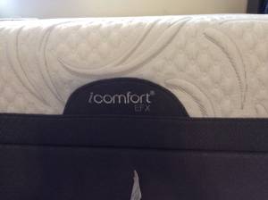 Serta iComfort EFX Visionary Plush queen mattress and 9 in box spring (co