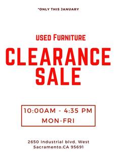 Warehouse closing everything must go (West Sacrameto)