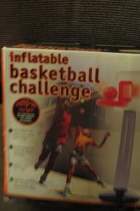 Bran New Inflatable Basketball Challenge Basket, Ball, & Free Pump (Folsom