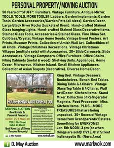 D. May Auction Moving Sale (1721 E. 81st Street)