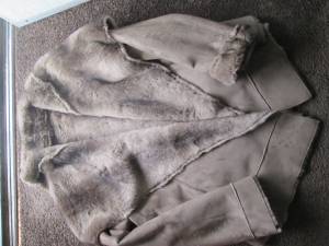 Suede/Faux Fur Coat (Carson)