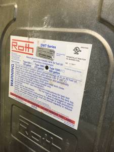 Roth 275 gallon upright oil tank (corrosion resistant (Springfield Gardens)