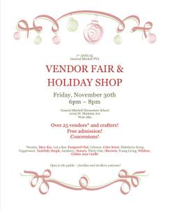 General Mitchell PTA Vendor/Craft Fair (General Mitchell Elementary School)