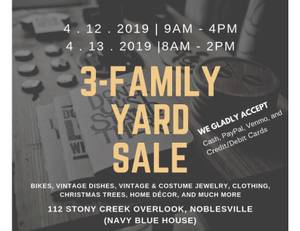 3 Family Garage Sale (112 Stony Creek Overlook, Noblesville)