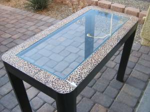 TALL BLACK GLASS TOP TABLE (ALIANTE AREA in NORTH LAS VEGAS)