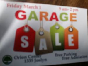 Indoor Community Sale (Lake Orion)