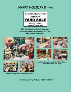 Indoor Yard Sale (42 Summer Street, Maynard)