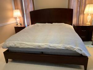 Bedroom set (king bed) moving sale (North Wales Road and Knapp Road)