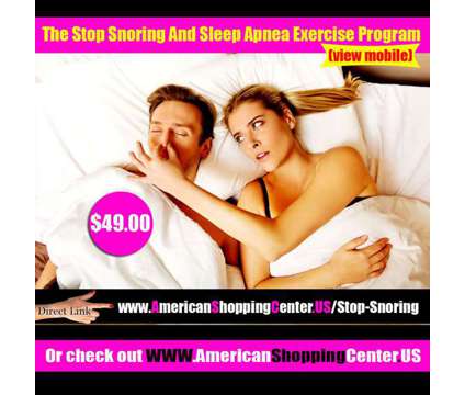 The Stop Snoring And Sleep Apnea Exercise Program (view mobile)