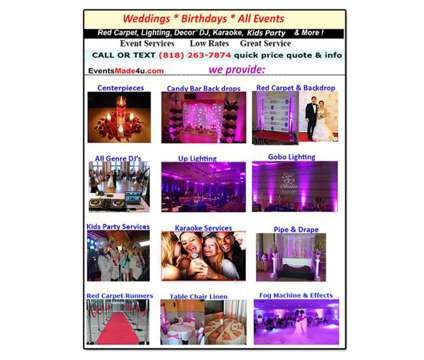 Wedding & All Event Decor Services