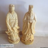 () Ancient Oriental statue figurines