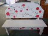 Hand-Made and Painted Bench.