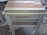 Outdoor red and white oak patio or deck cooler (fathers day)